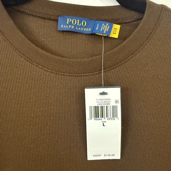 Ribbed Suede Elbow Patch Long Sleeve - Picture 4 of 5